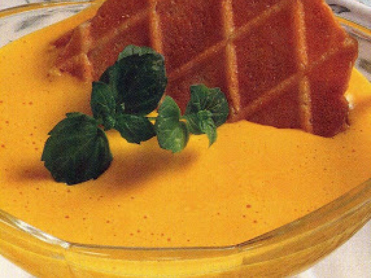 Zabaione allo zafferano.