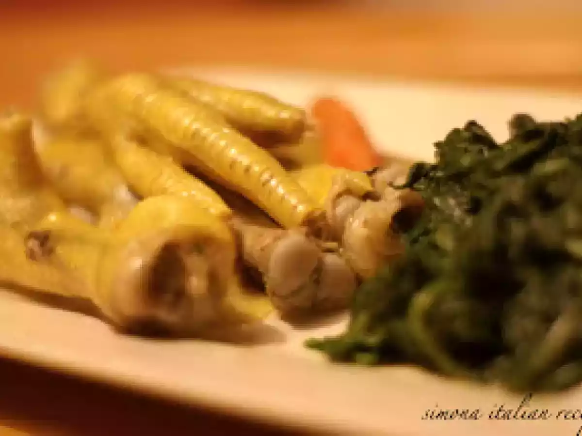 ZAMPE POLLO - GELATINA NATURALE - BRODO (primo, secondo, lombardia, pollame)