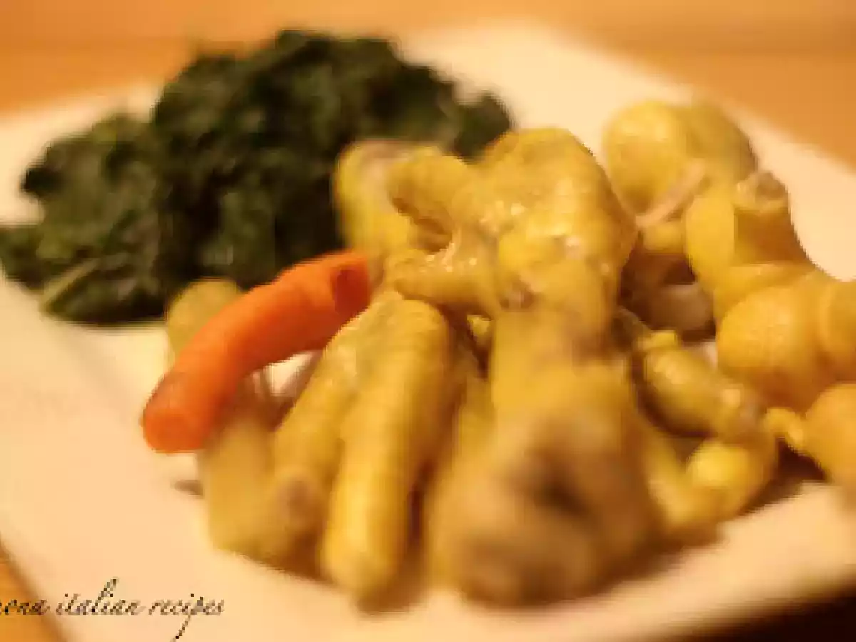 ZAMPE POLLO - GELATINA NATURALE - BRODO (primo, secondo, lombardia, pollame) - foto 4