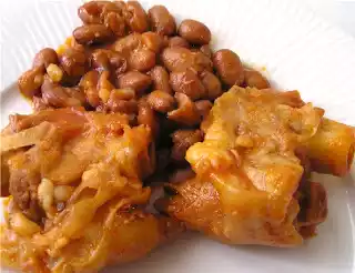 Zampuccio di maiale coi fagioli