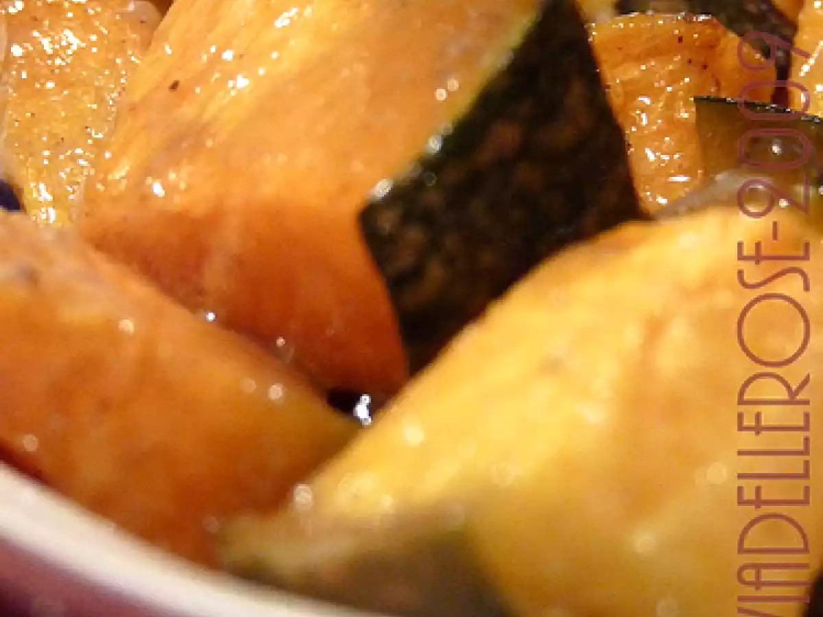 Zucca al forno al miele e spezie