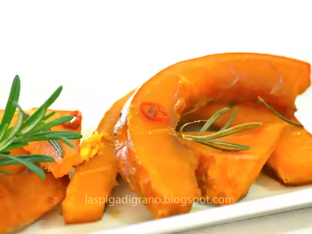 Zucca al forno, con tamari