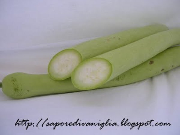 Zucca lunga con patate e pancetta, foto 2