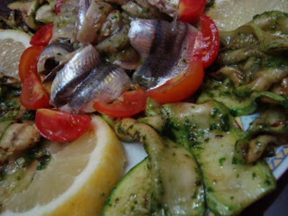 Zucchine e alici marinate - foto 2