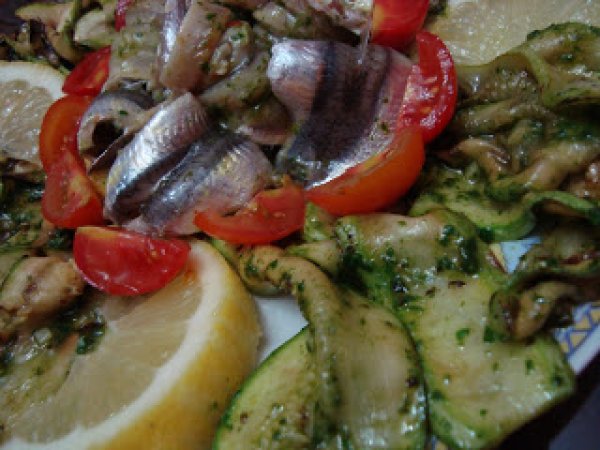 Zucchine e alici marinate - foto 2