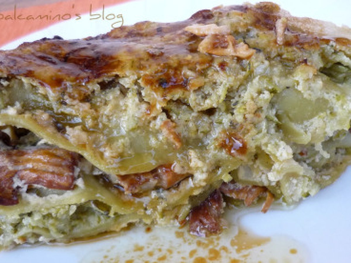 Zucchine e finferli: estate e autunno abbracciati in una lasagna