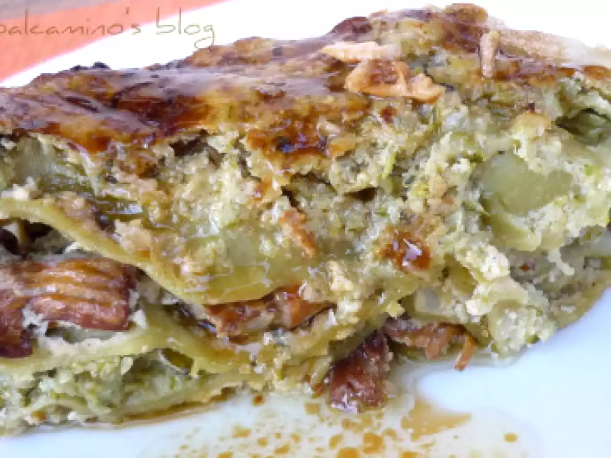 Zucchine e finferli: estate e autunno abbracciati in una lasagna