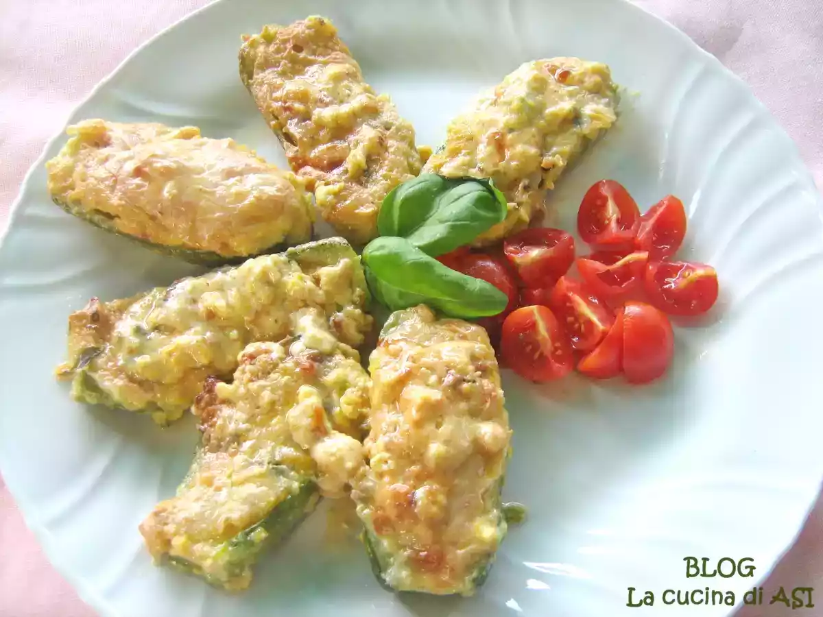 ZUCCHINE RIPIENE AL DOPPIO GUSTO