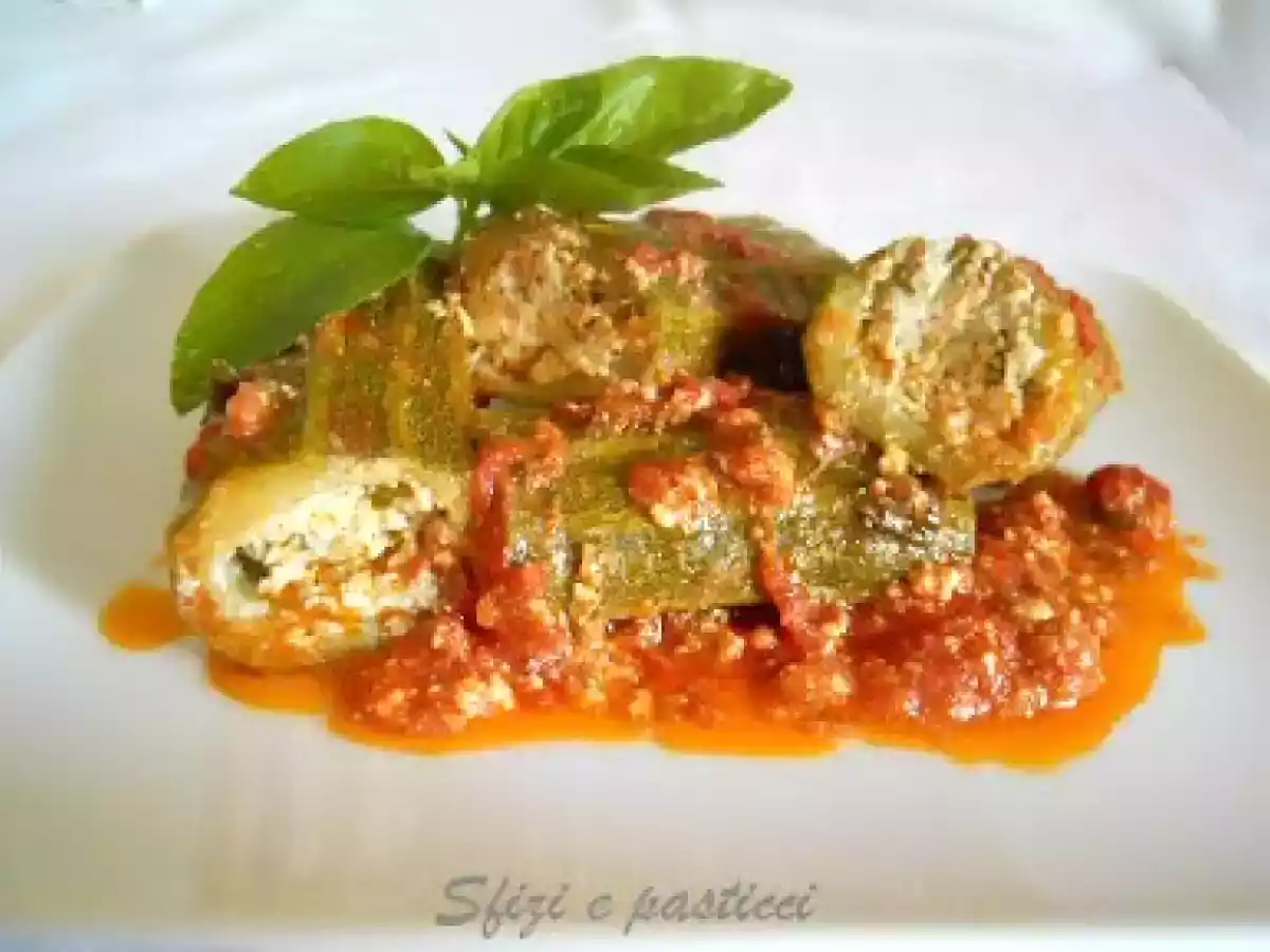 Zucchine ripiene di ricotta
