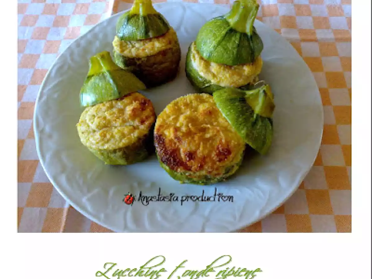 Zucchine tonde con mortadella e formaggi - foto 2