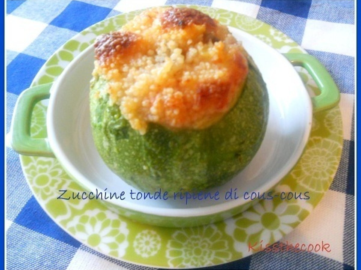 Zucchine tonde ripiene di cous-cous