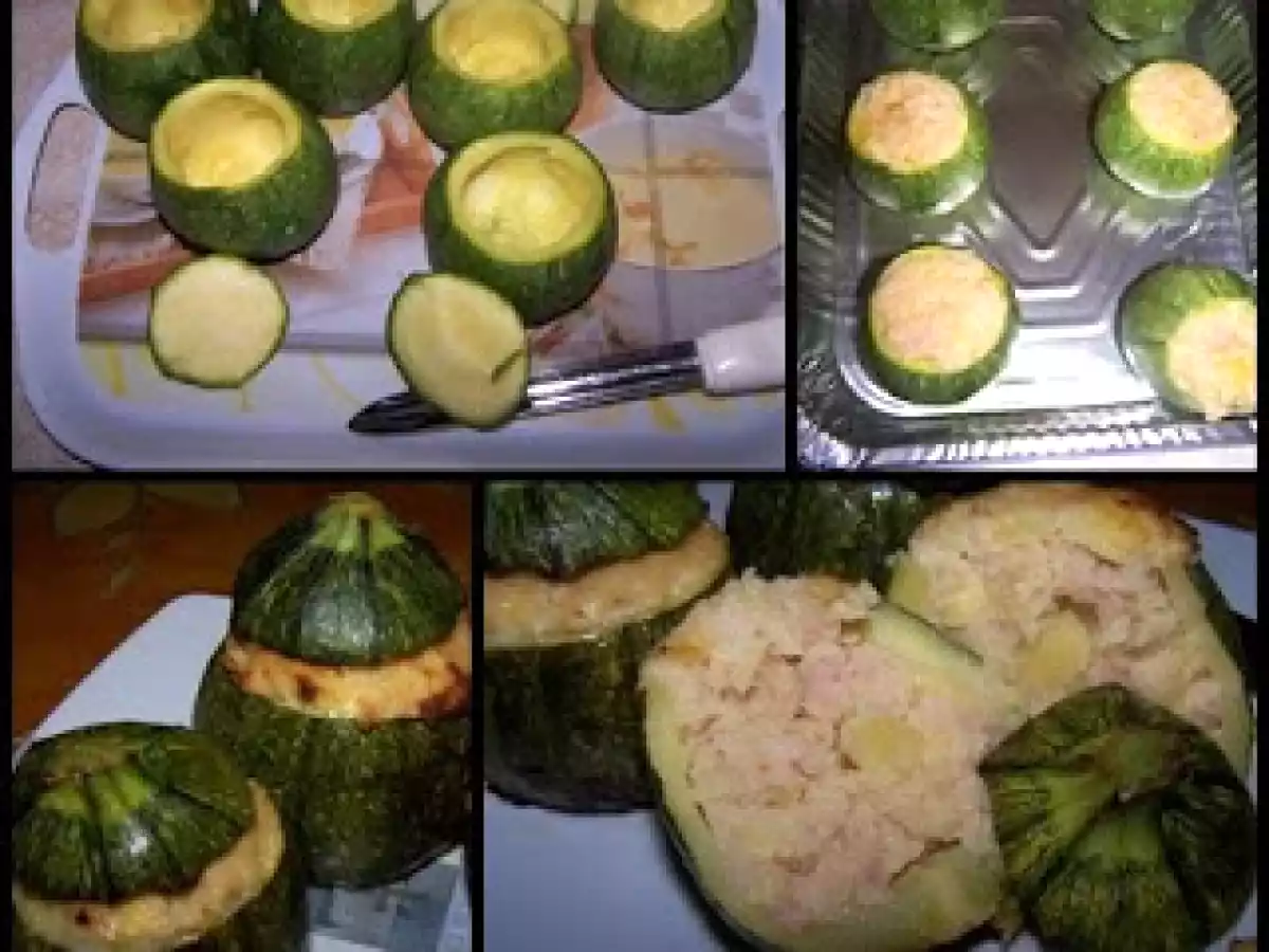Zucchine tonde ripiene di tonno - foto 2