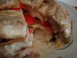 Zuccotto di melanzane e pasta