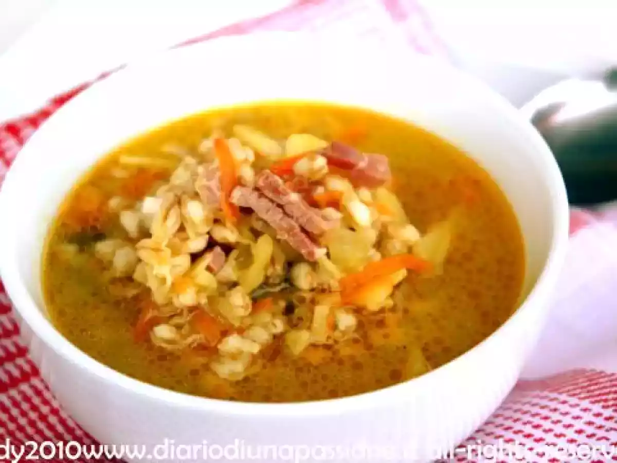 Zuppa d?orzo alla trentina
