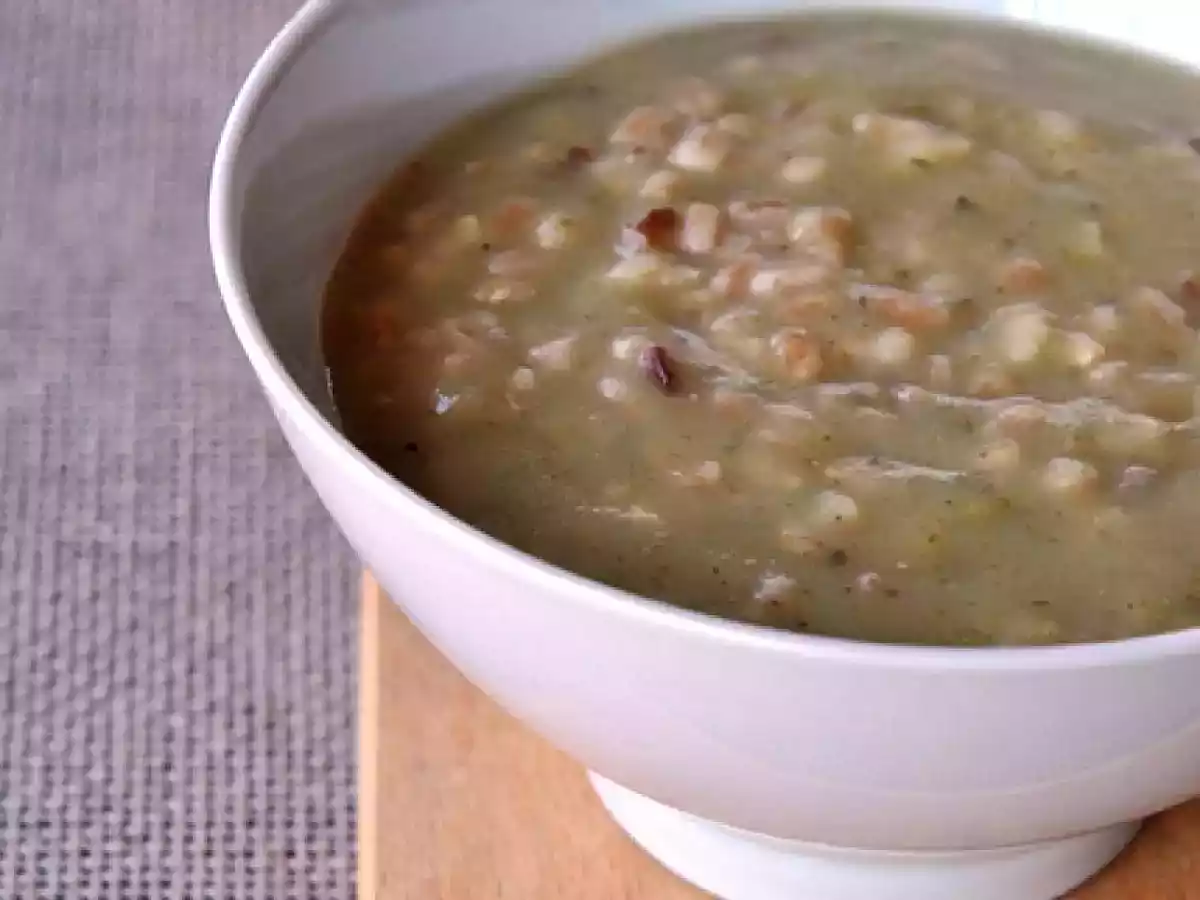 ZUPPA D'ORZO, ZUCCHINE E MELANZANE