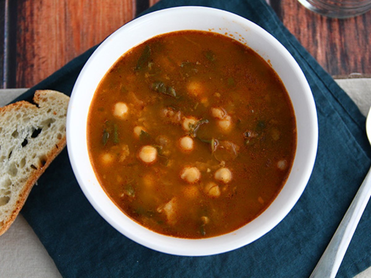 Zuppa di ceci con spinaci - foto 2