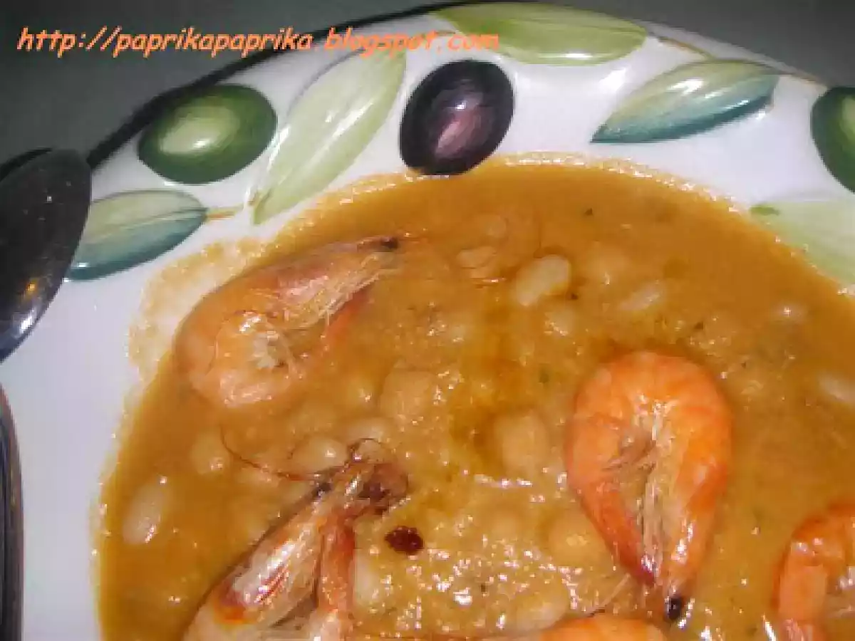 Zuppa di ceci, fagioli e gamberi - foto 3