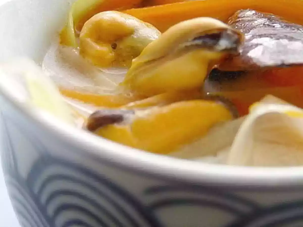 Zuppa di cozze alla francese - Nage de moules