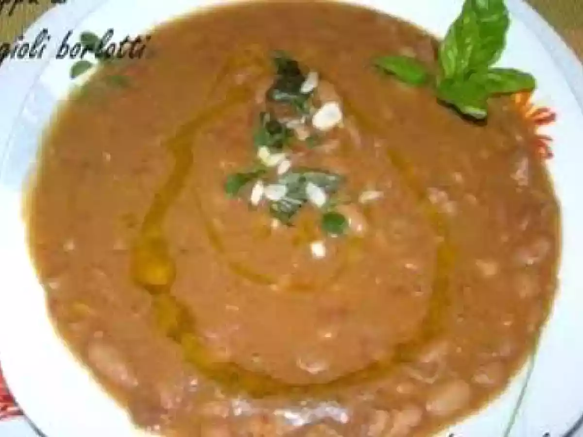 Zuppa di fagioli borlotti