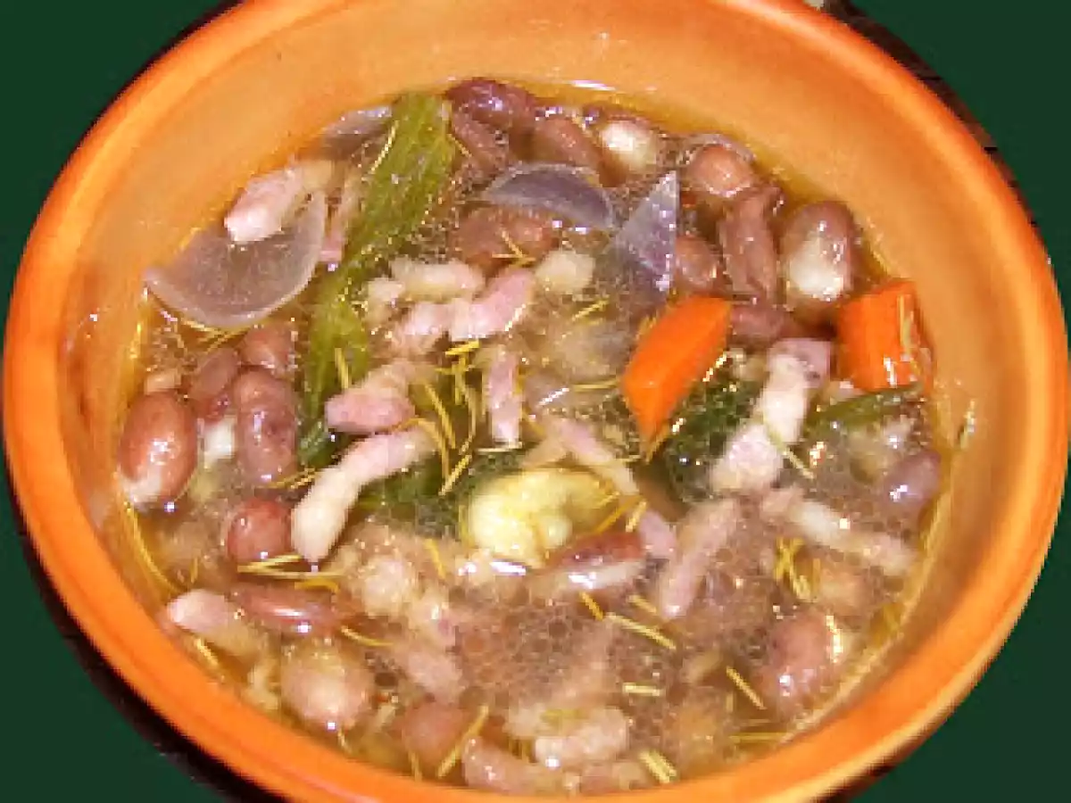 Zuppa di fagioli e minestra di riso