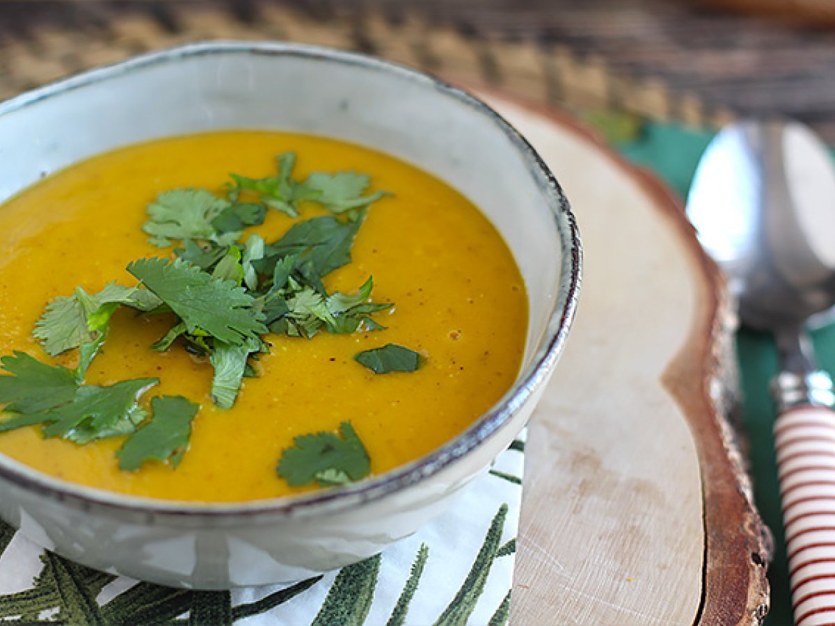 Zuppa di lenticchie corallo e zucca - foto 3