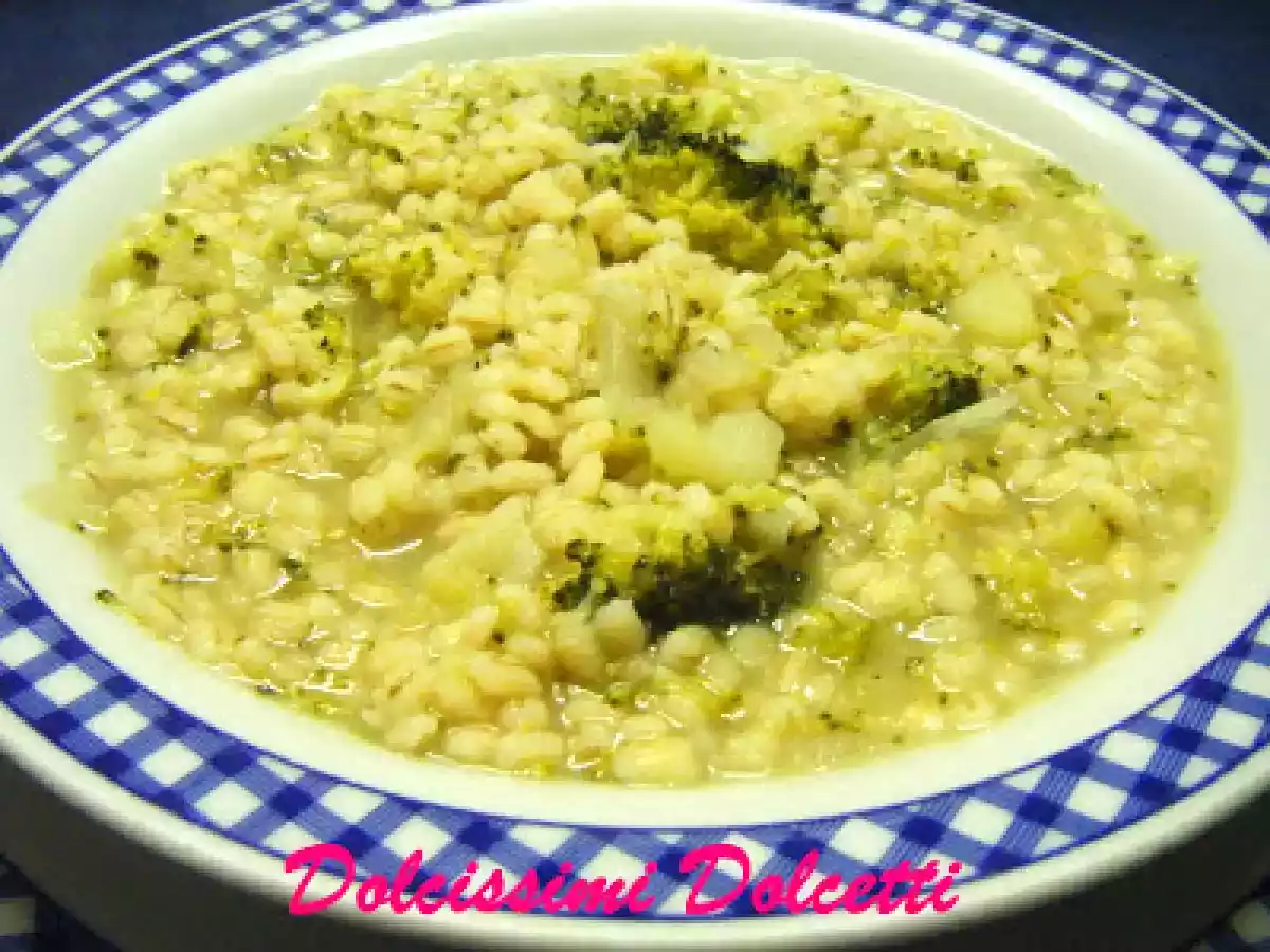 Zuppa di orzo e broccoli - foto 2