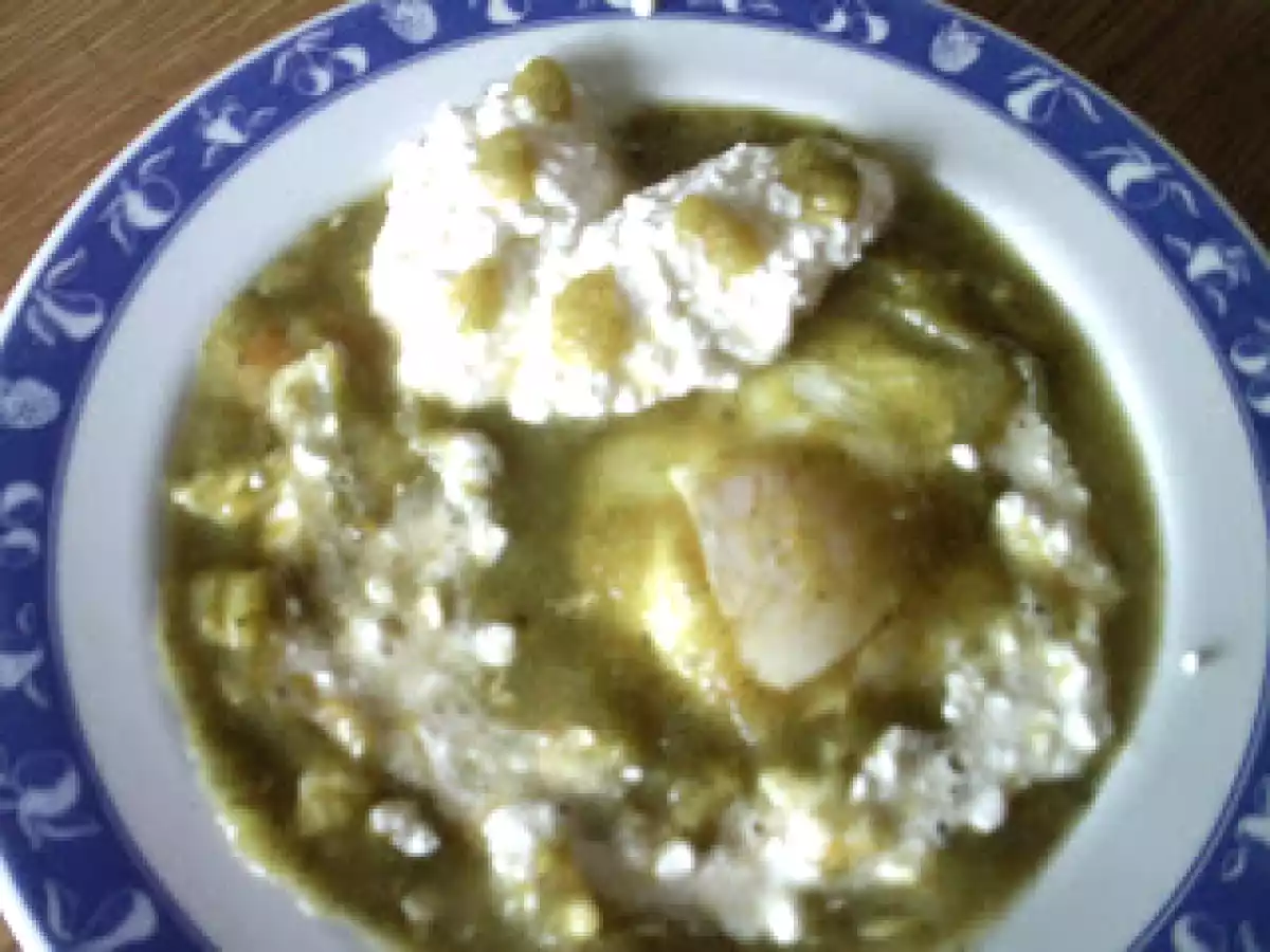 Zuppa di zucchine e fiocchi di latte