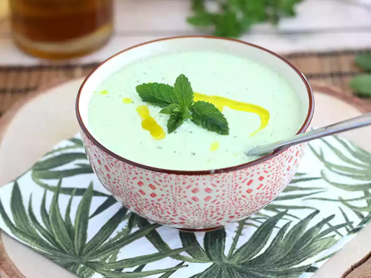 Zuppa fredda di cetrioli e menta - foto 3