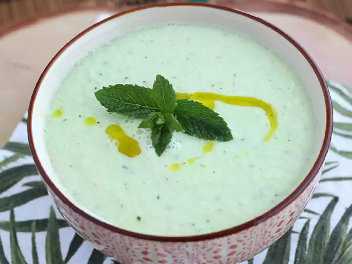 Zuppa fredda di cetrioli e menta - foto 4