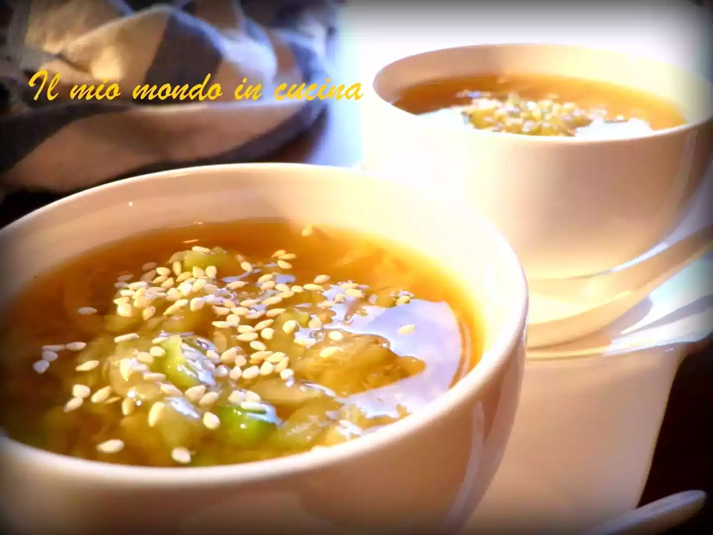 Zuppa fredda di cetrioli e sesamo